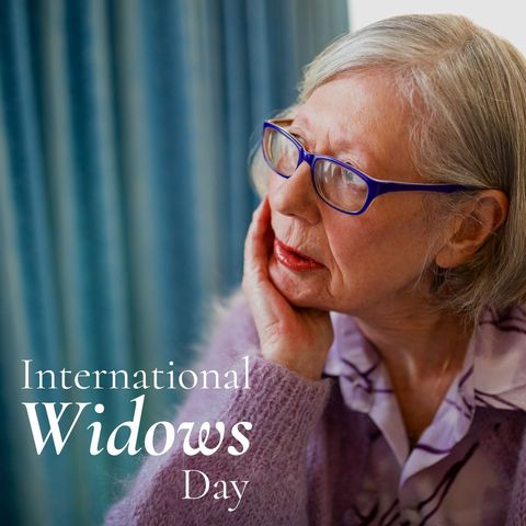 contemplative senior woman on international widows day - Download Free Stock Templates Pikwizard.com