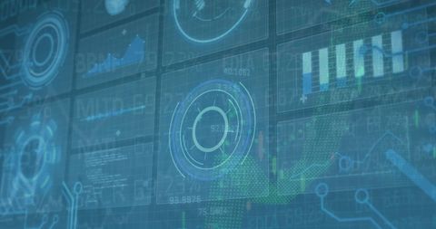 Digital Data Visualization in Futuristic Interface - Download Free Stock Images Pikwizard.com