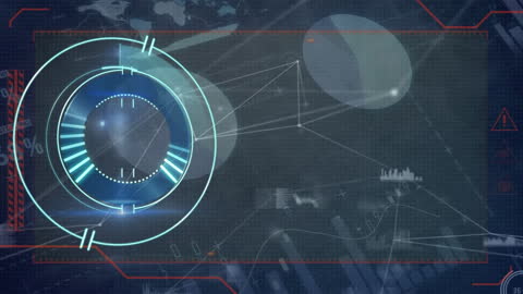 Futuristic Scanner Overlay with Digital Interface