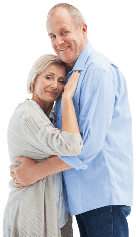 Transparent Happy Mature Couple Embracing with Joyful Expressions - Download Free Stock Videos Pikwizard.com