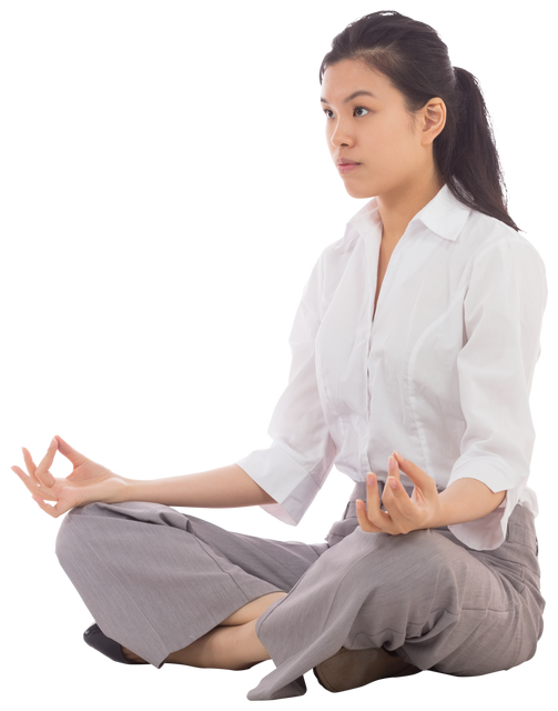 Transparent Meditation Balance Busy Office Life - Download Free Stock Videos Pikwizard.com