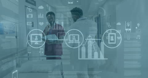 Digital Healthcare Technology with Doctors Collaborating