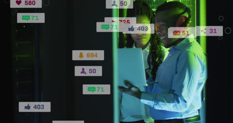 Diverse IT Technicians Monitoring Data Analytics