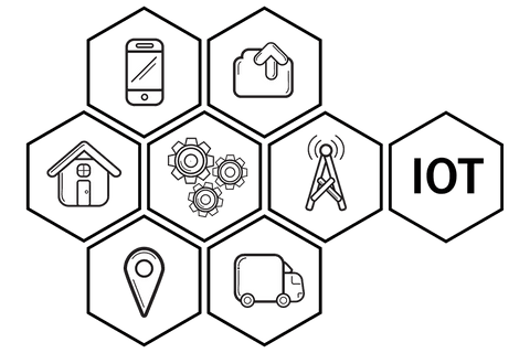 internet of things transparent icons with network symbols - Download Free Stock Videos Pikwizard.com
