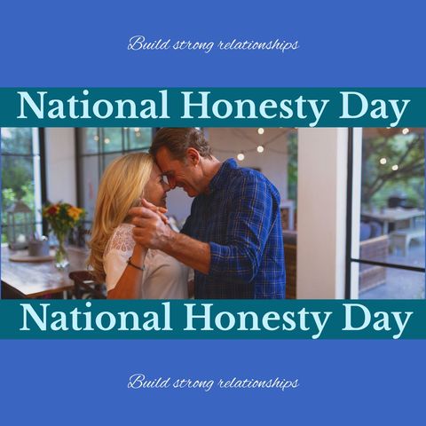 caucasian couple embracing to celebrate national honesty day - Download Free Stock Templates Pikwizard.com