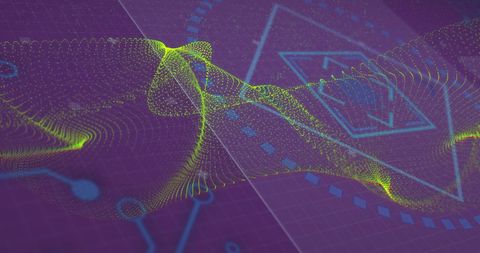 Digital Data Waveform on Futuristic Purple Background - Download Free Stock Images Pikwizard.com