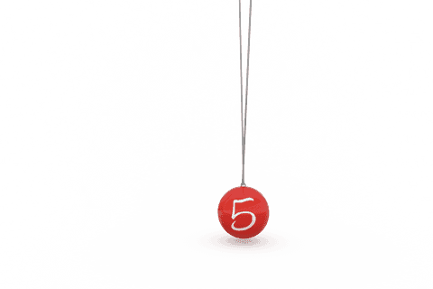 number 5 red sphere on transparent background - Download Free Stock Videos Pikwizard.com