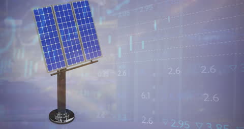 Solar Energy and Financial Data Integration Concept