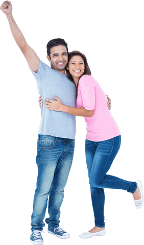 Happy Couple Celebrating Achievement with Transparent Background - Download Free Stock Videos Pikwizard.com