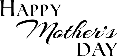 Mother's day transparent text design inspiration