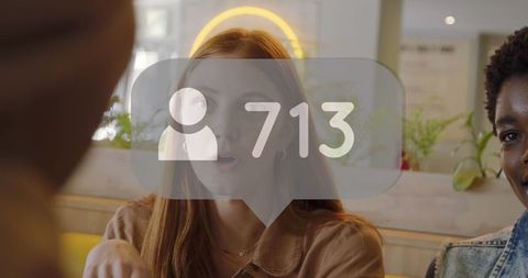 Social media influence growing among friends in cafe