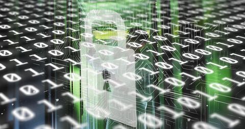 Cybersecurity Concept with Data Processing Visualization - Download Free Stock Images Pikwizard.com