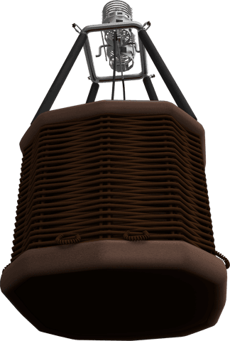 transparent hot air balloon brown basket isolated - Download Free Stock Videos Pikwizard.com