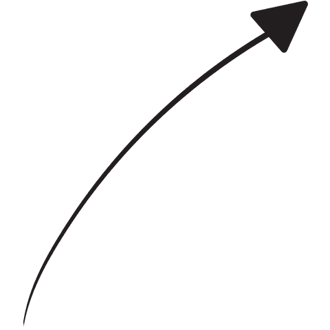 Curved Black Arrow on Transparent Background for Graphic Design - Download Free Stock Videos Pikwizard.com