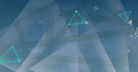 Digital Abstract Geometric Pattern with Triangles