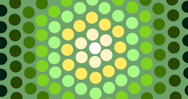 Illustrative image of multicolored dots against green background, copy space. International dot day, vector, art, creativity, potential, self expression, courage and celebration concept.