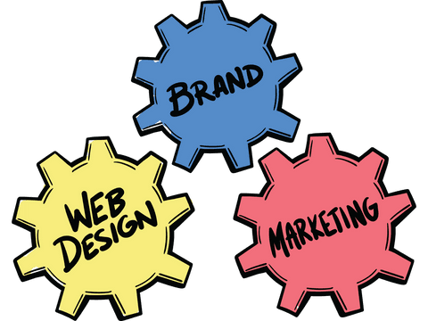 colorful cogs representing design, brand, marketing on transparent - Download Free Stock Videos Pikwizard.com