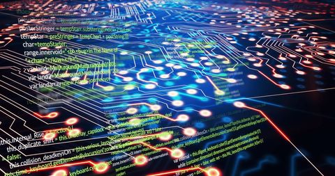 Digital Data Processing Streams Illustrating Cyber Technology - Download Free Stock Images Pikwizard.com