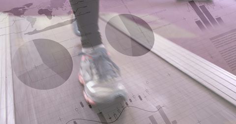 Innovative Workout Dashboard with Treadmill Exercise Tracking - Download Free Stock Images Pikwizard.com