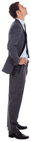 Businessman Posing in Profile with Transparent Background - Download Free Stock Videos Pikwizard.com