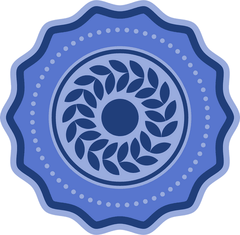Blue Abstract Shape Badge on Transparent Background - Download Free Stock Videos Pikwizard.com