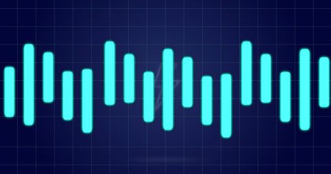Abstract Digital Graphs with Circular Flash and Bars - Download Free Stock Images Pikwizard.com