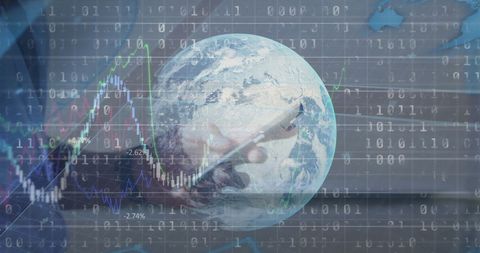 Global Economy and Technology Concept with Financial Data Visualization - Download Free Stock Images Pikwizard.com