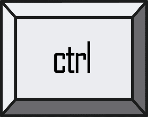 stylized floating 3d control keycap on transparent background - Download Free Stock Videos Pikwizard.com