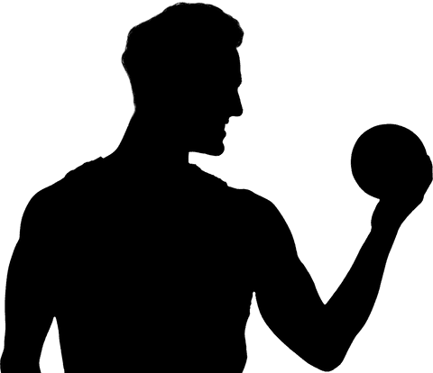 Transparent Sportsman Silhouette with Ball on Transparent Background - Download Free Stock Videos Pikwizard.com