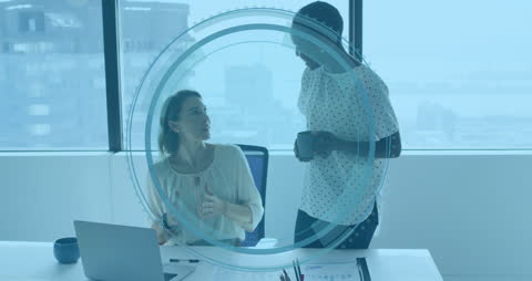 Diverse Business Colleagues Discussing New Project in Modern Office