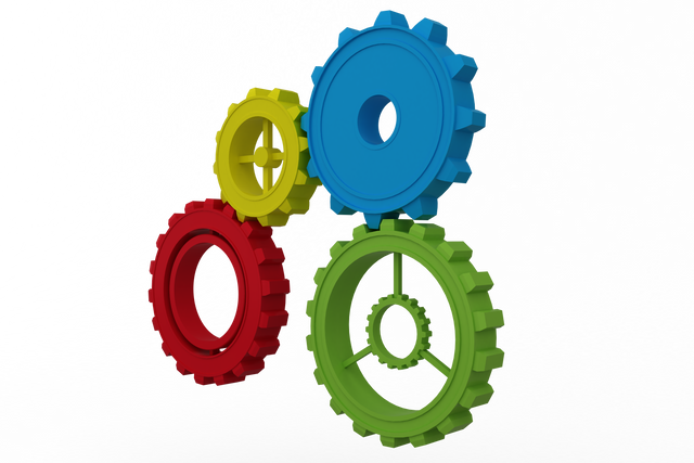 Colourful Cogs Machine Gears on Transparent Background - Download Free Stock Videos Pikwizard.com