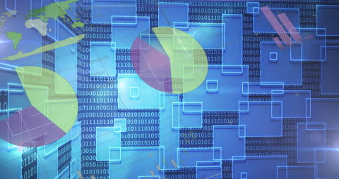 Futuristic Data Processing and Analysis Background