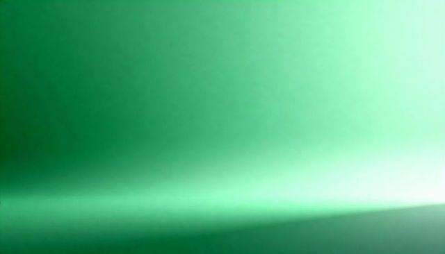 Verdant green gradient backdrop with soft horizon band for contemporary minimal design uses
