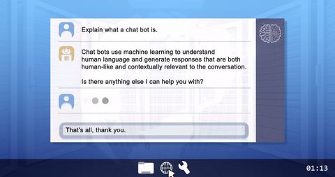 Exploring chatbot language processing in digital interface