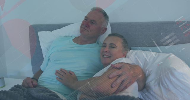 Happy Senior Couple Relaxing Together in Bedroom - Download Free Stock Images Pikwizard.com