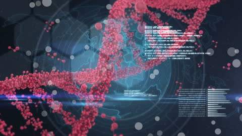 Digital DNA Strand Overlapping Global Map with Data Processing