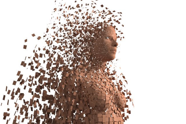 Human Figure Disintegrating into Particles on Transparent Background - Download Free Stock Videos Pikwizard.com