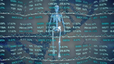 Dynamic Digital Overlay Fintech and Genetic Innovation Concept