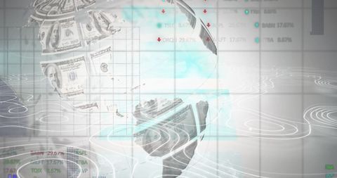 World of Finance Comprised of Dollar Bills and Data - Download Free Stock Images Pikwizard.com