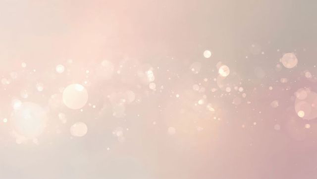Glowing Pastel Bokeh Gradient with Sparkle Particles for Dreamy Greeting Card and Web