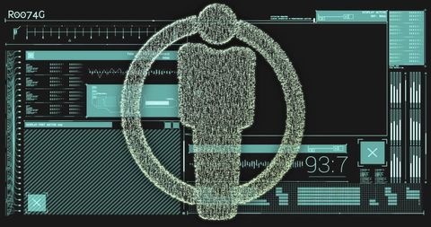Digital interface ai calling analytics in futuristic design