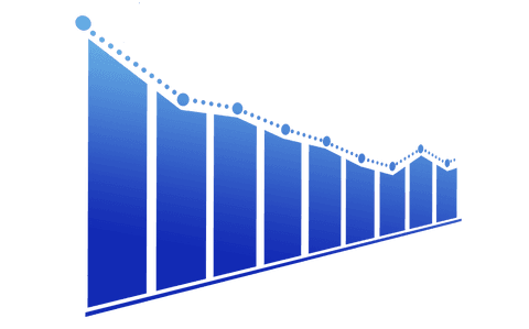 abstract blue bar graph on transparent background - Download Free Stock Videos Pikwizard.com