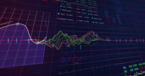 Digital Animation of Financial Data Processing on Display