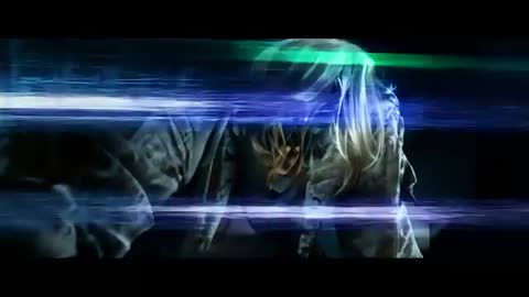 Moody Scene with Futuristic Digital Glitch Effect