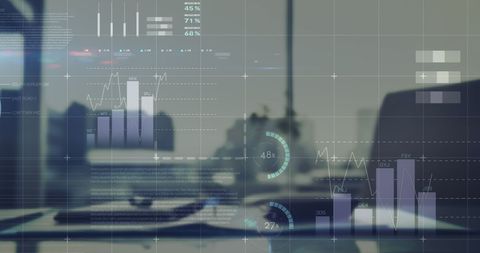 Business Analytics and Data Visualization on Office Desk - Download Free Stock Images Pikwizard.com