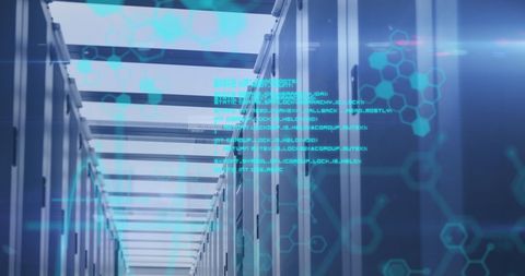 digital data projection in modern server room - Download Free Stock Images Pikwizard.com
