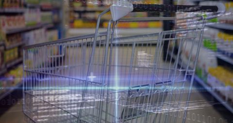 Digital Financial Data Overlaid on Retail Shopping Experience - Download Free Stock Images Pikwizard.com