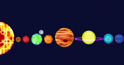 Astronomical Representation of Solar System Planets - Download Free Stock Images Pikwizard.com