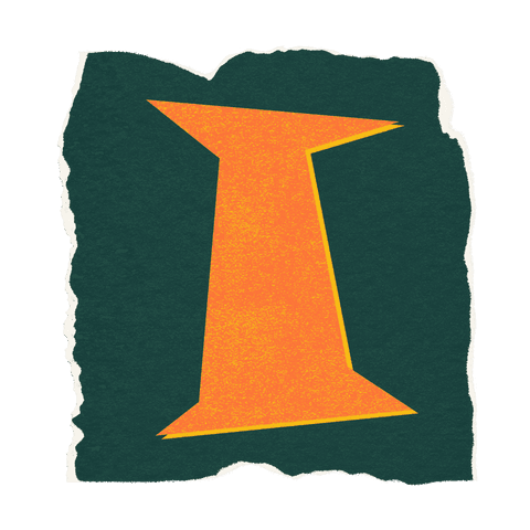 torn green paper with bold orange i on transparent surface - Download Free Stock Videos Pikwizard.com