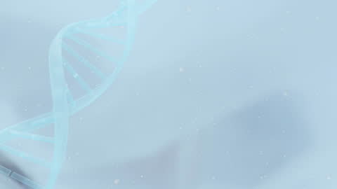 Abstract DNA Strand on White Background